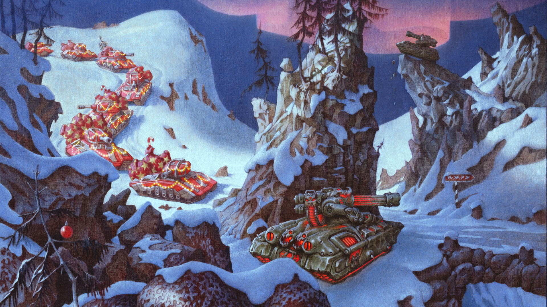 3D坦克节日季节！